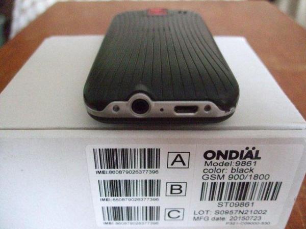 Image 3 of ONDIAL Easy Use Mobile Phone Model 9861