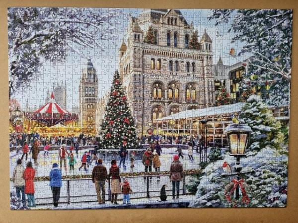 Image 1 of 1000 piece jigsaw called GET YOUR SKATES ON by W.H.SMITH