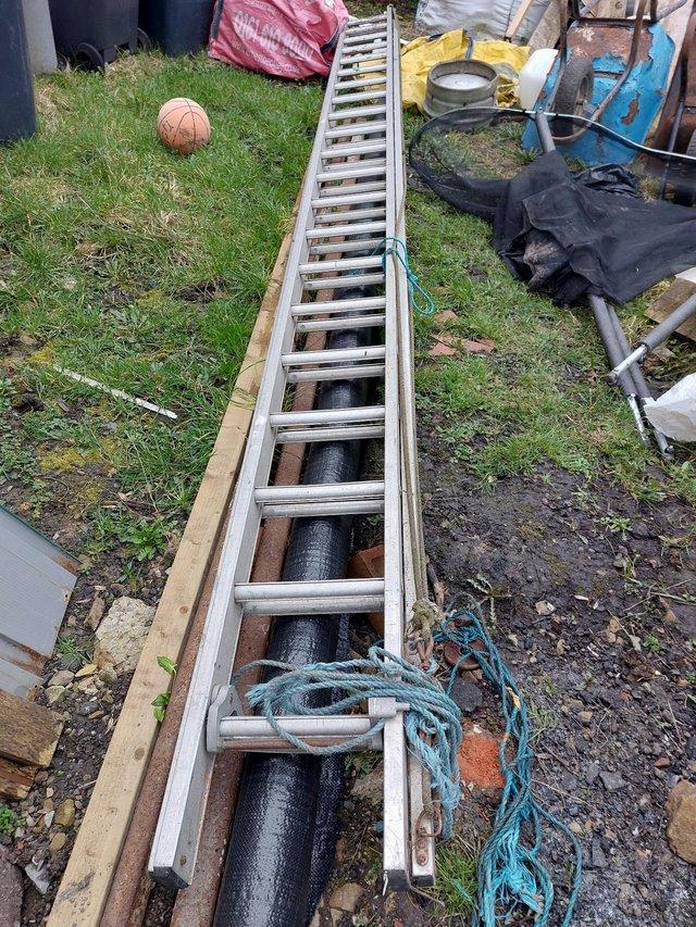 Preview of the first image of 30 ft Ladder for sale. Good condition.