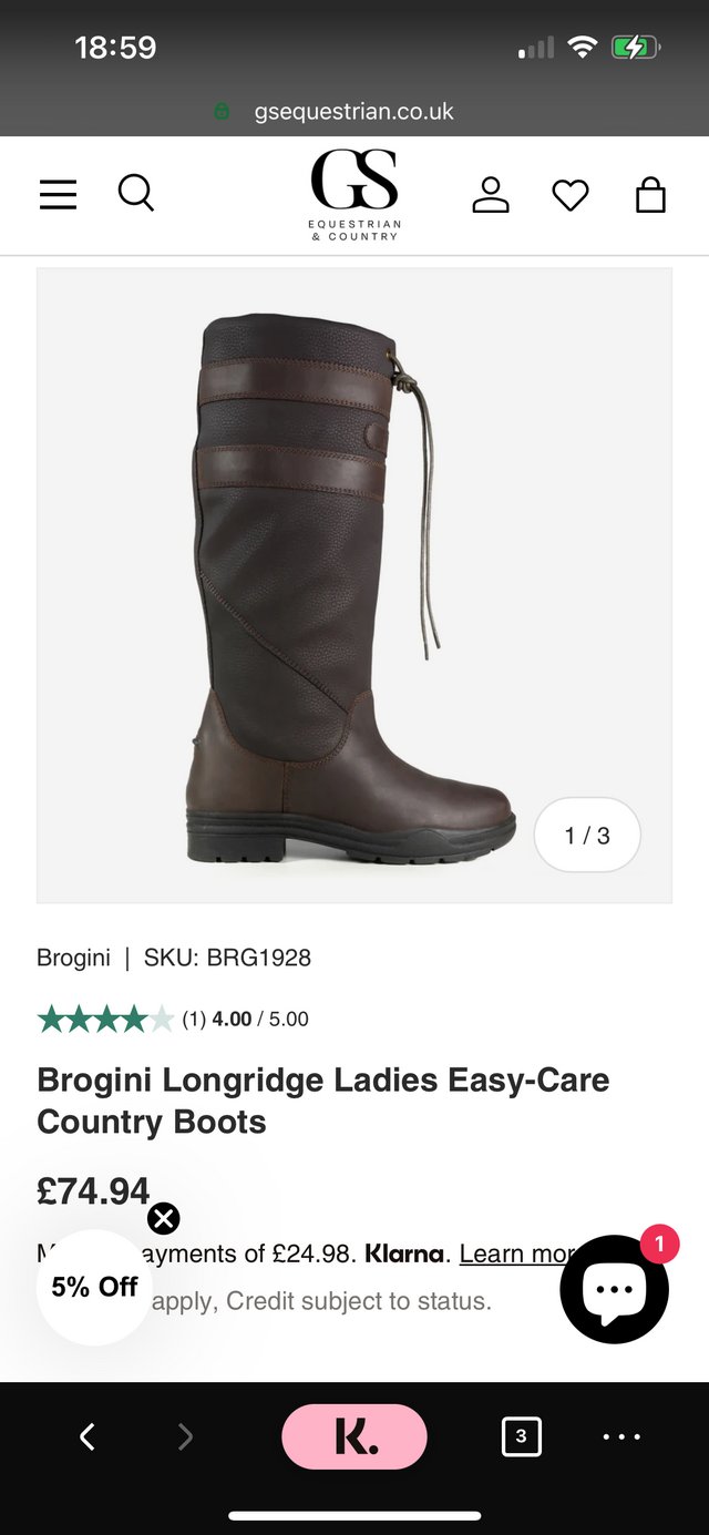 Preview of the first image of Brogini Longridge Country Boots.