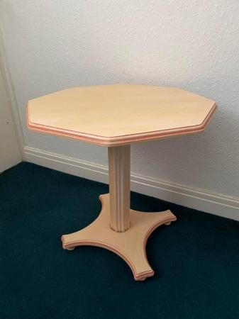 Image 3 of Octagonal Pedestal Coffee Table.