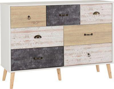 Preview of the first image of Nordic merchant chest in white/distressed.
