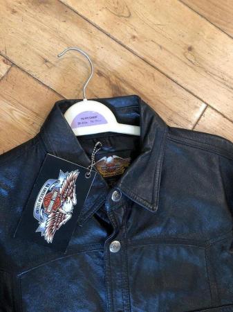 Image 3 of Brand new Harley Davidson leather shirt jacket Large