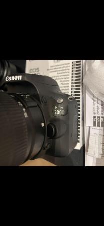 Image 2 of Canon eos 200D slr camera mint condition