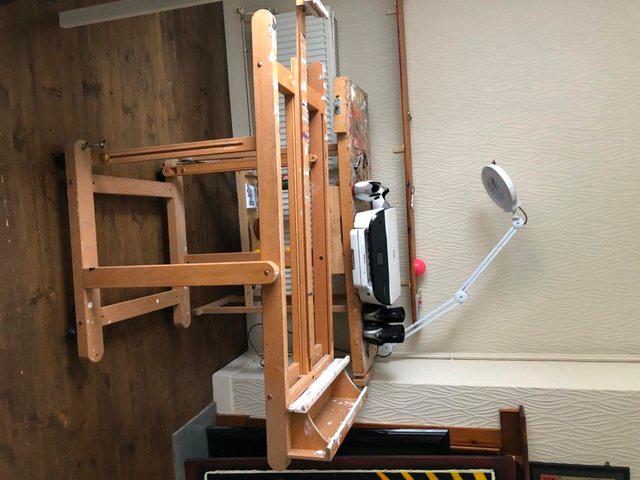 Preview of the first image of Large format Artist Easel and work bench..