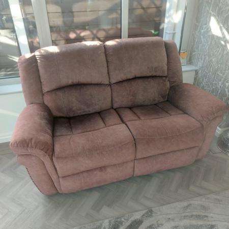 Image 1 of Two seater recliner sofa