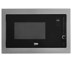 Image 1 of BEKO BUILT IN MICROWAVE & GRILL-25L-900W-BLACK S/S-NEW FAB