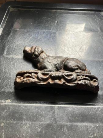 Image 1 of Pair of cast iron dog shaped door stops