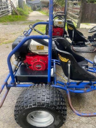 Image 3 of 2 MudBlasters (all terrain go carts) with Honda engines