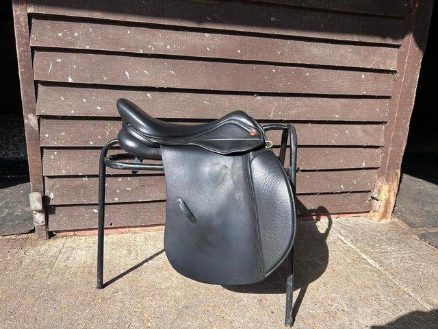 Preview of the first image of Saddle Company saddle 17" GP Cob Black.