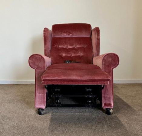 Image 6 of LUXURY ELECTRIC RISER RECLINER ROSE PINK CHAIR ~ CAN DELIVER