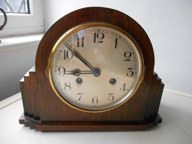 Preview of the first image of An Art Deco striking mantle clock.