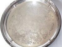 Image 1 of SILVER-PLATED FALSTAFF TRAY / PLATE