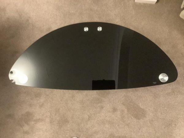 Image 2 of Black Tempered glass TV Stand.