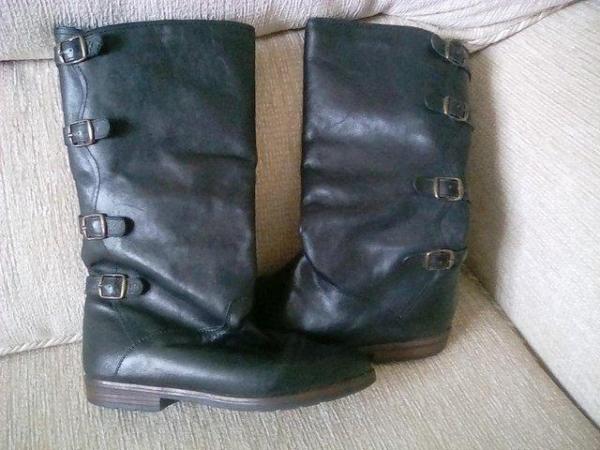 Image 1 of Ladies Black riding boots, knee length