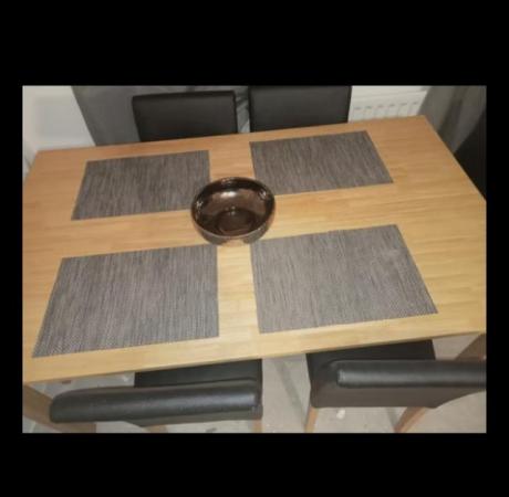 Image 3 of Dining Table and 6 Chairs Gateshead