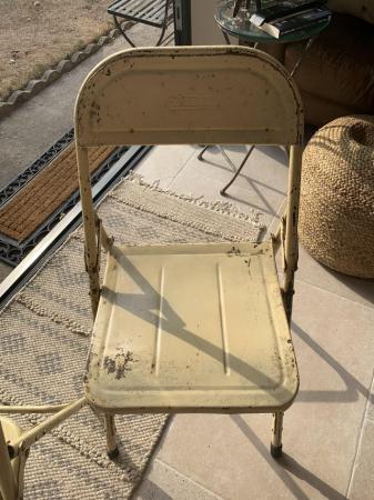 Image 1 of Two industrial cream Chairs