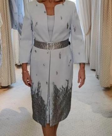 Preview of the first image of Mother of the bride dress and coat.