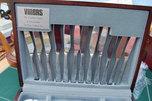Image 8 of Viners Vintage Cutlery Canteens in Stainless Steel, As New