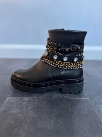 Image 1 of Kurt Geiger Boots chains jewels brand new boxed size 4