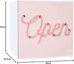 Preview of the first image of KHULA 45L MINI FRIDGE-ICEBOX-STYLISH DESIGN-OPEN SIGN PINK-.