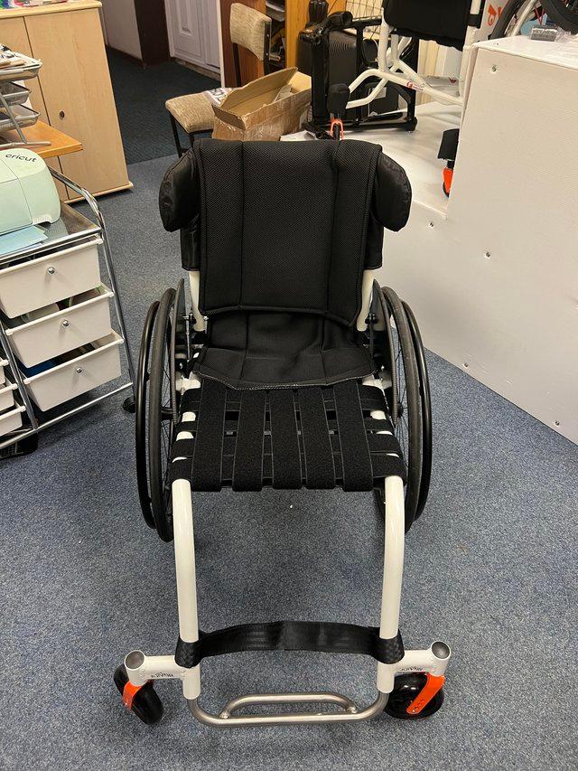 Preview of the first image of White brand new TNS wheelchair for sale.