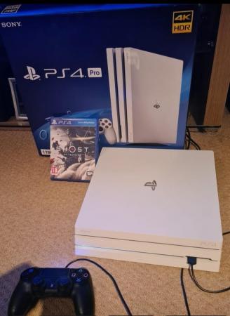 Image 1 of PlayStation 4 Pro 1TB  Games Console , 1 Game & Headphones