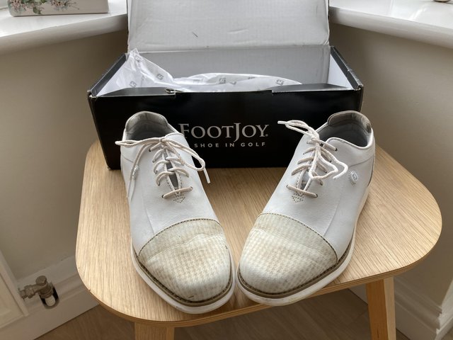 Preview of the first image of Women’s Footjoy golf shoes size 5 wide.