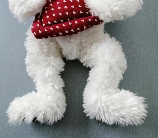 Image 6 of A White Shaggy 16" Boyds Bear.