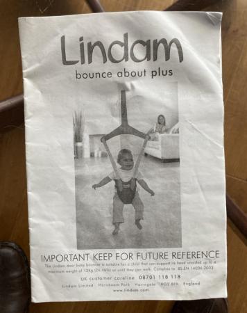Image 3 of Lindam door bouncer with instructions