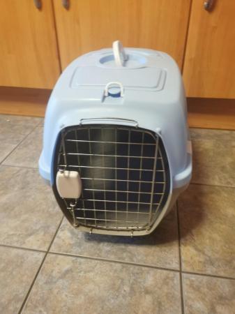 Image 6 of LARGE BLUE / BROWN PET CARRIER