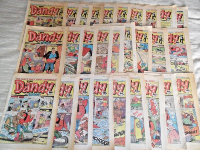 Preview of the first image of JOB LOT 28 DANDY/DANDY and HOOT COMICS. APRIL '86 TO MAR '87.