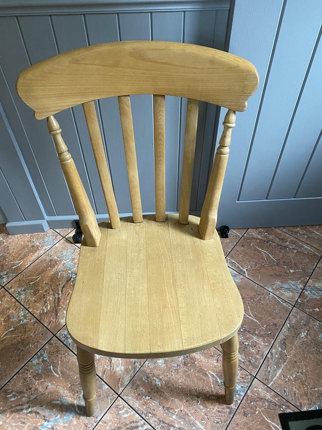Preview of the first image of Set of six Wooden Dining chairs.