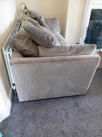 Image 2 of Grey fabric sofas and chair