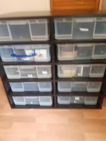 Image 1 of 33l useful boxes rack with 10 spaces