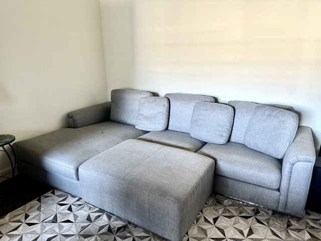 Preview of the first image of Grey L Shape Sofa excellent condition.