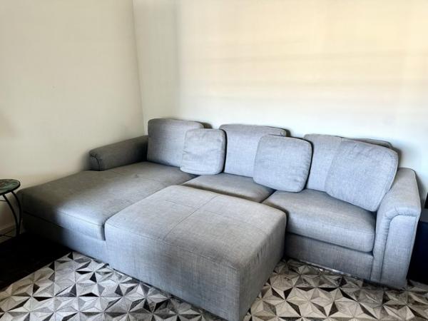 Image 1 of Grey L Shape Sofa excellent condition