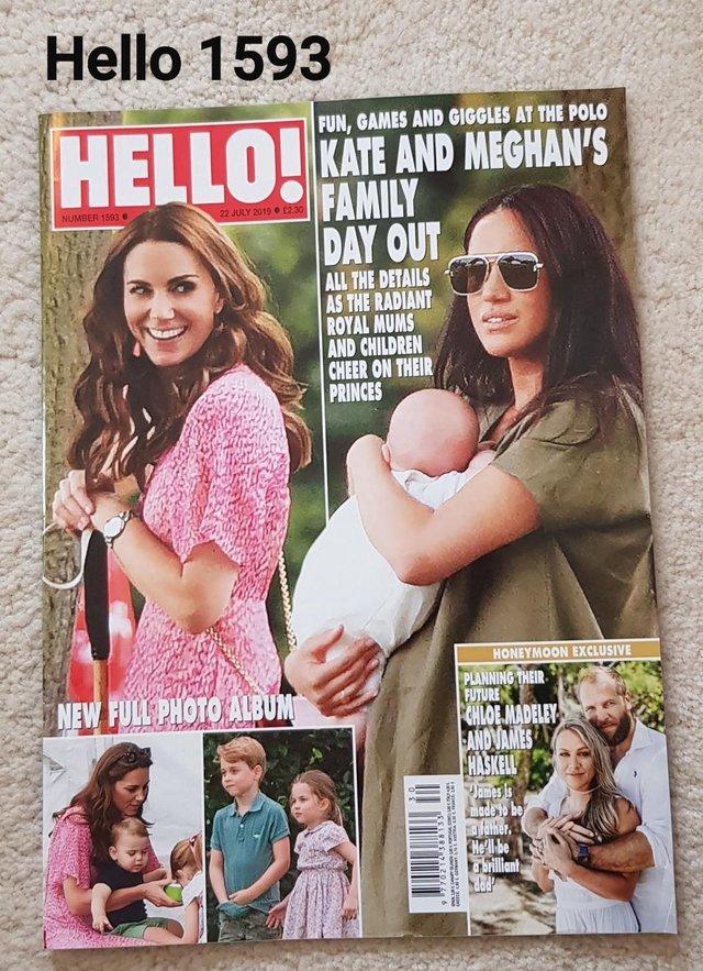 Preview of the first image of Hello Magazine 1593 - Kate & Meghan's Family Day Out.
