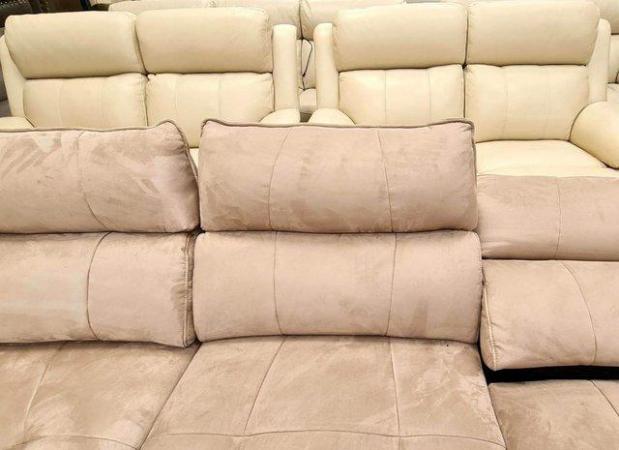 Image 15 of Cadenza in Tara Mink fabric electric recliner corner sofa