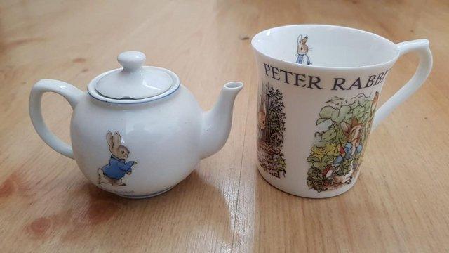 Preview of the first image of Beatrix Potter Cup / Tea Pot / Peter Rabbit Toy - Chatham.