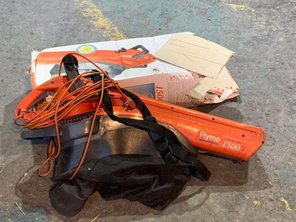 Image 1 of Electric Flymo leaf blower, in original box