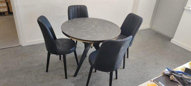 Image 2 of 4 CHAIRS IMPORTED LOOKING GORGEOS DINING SETS SALE