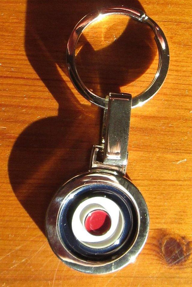 Preview of the first image of Ben Sherman Chrome Key Ring - Boxed.