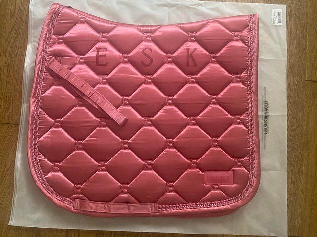 Preview of the first image of Eskadron Classic Rouge satin crystal dressage pad.