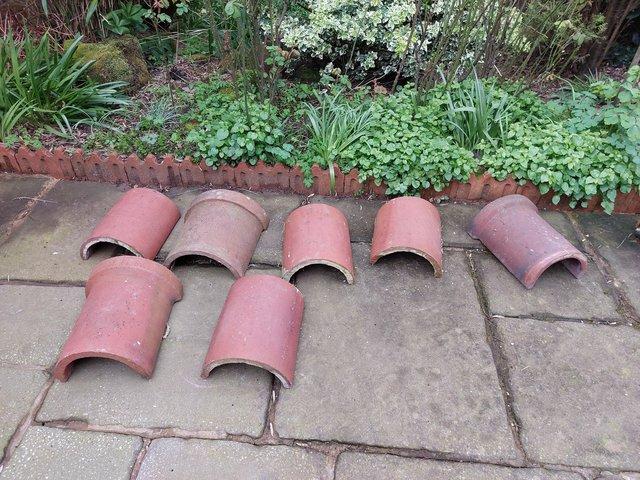 Preview of the first image of Ridge tiles, 7 tiles, left by builders.