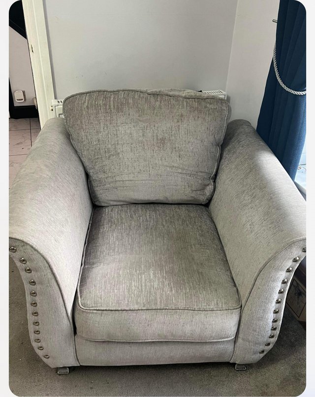 Preview of the first image of Corner couch and chair for sale.