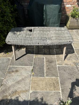 Image 2 of Patio table with glass top