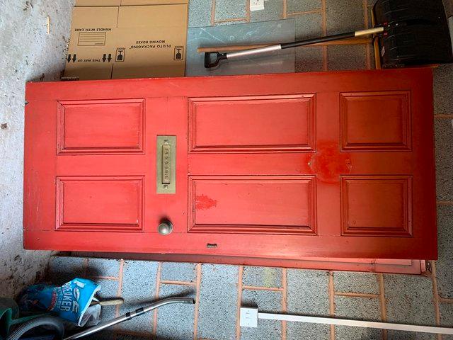 Preview of the first image of Antique Pine exterior door free for collection.