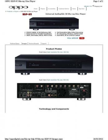 Image 3 of Oppo BDP-95 & 93EU DVD Players