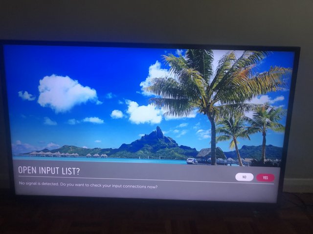 Preview of the first image of TV LG TV 49” with a remote for sale.